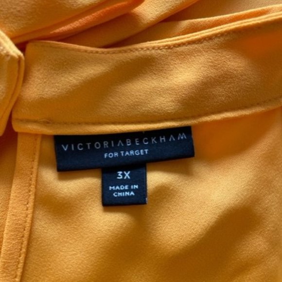 Victoria Beckham for Target Marigold High Neck Scallop Trim Tank 3X - Picture 4 of 6